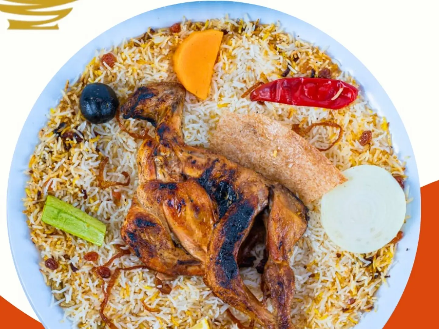 Half A Chicken (Prepared With Rice And Meat