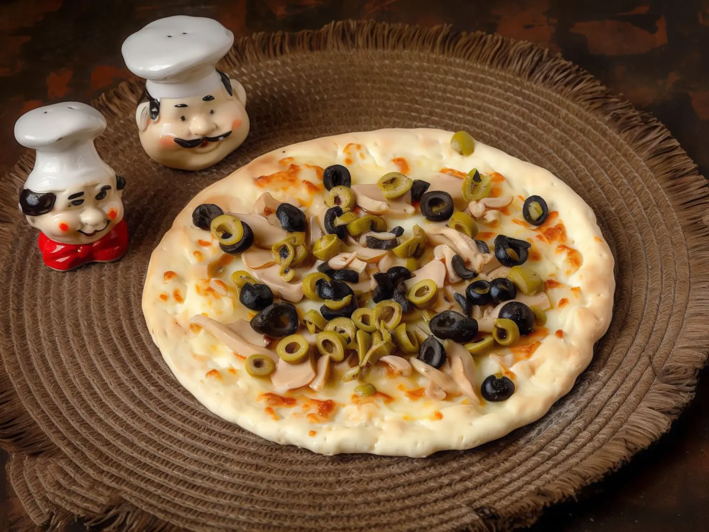 جبنه مع فطر وزيتون