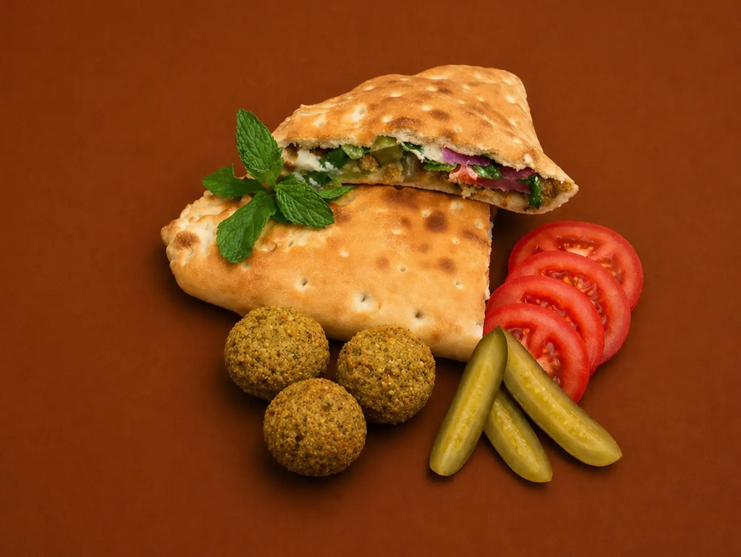 فطيرة فلافل تنورين