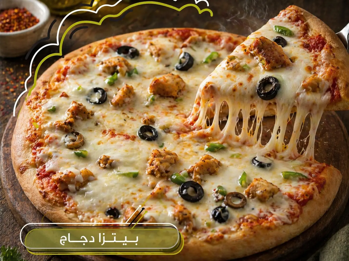 بيتزا دجاج