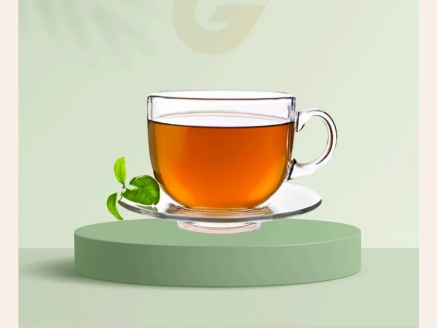 Plain Red Tea Cup