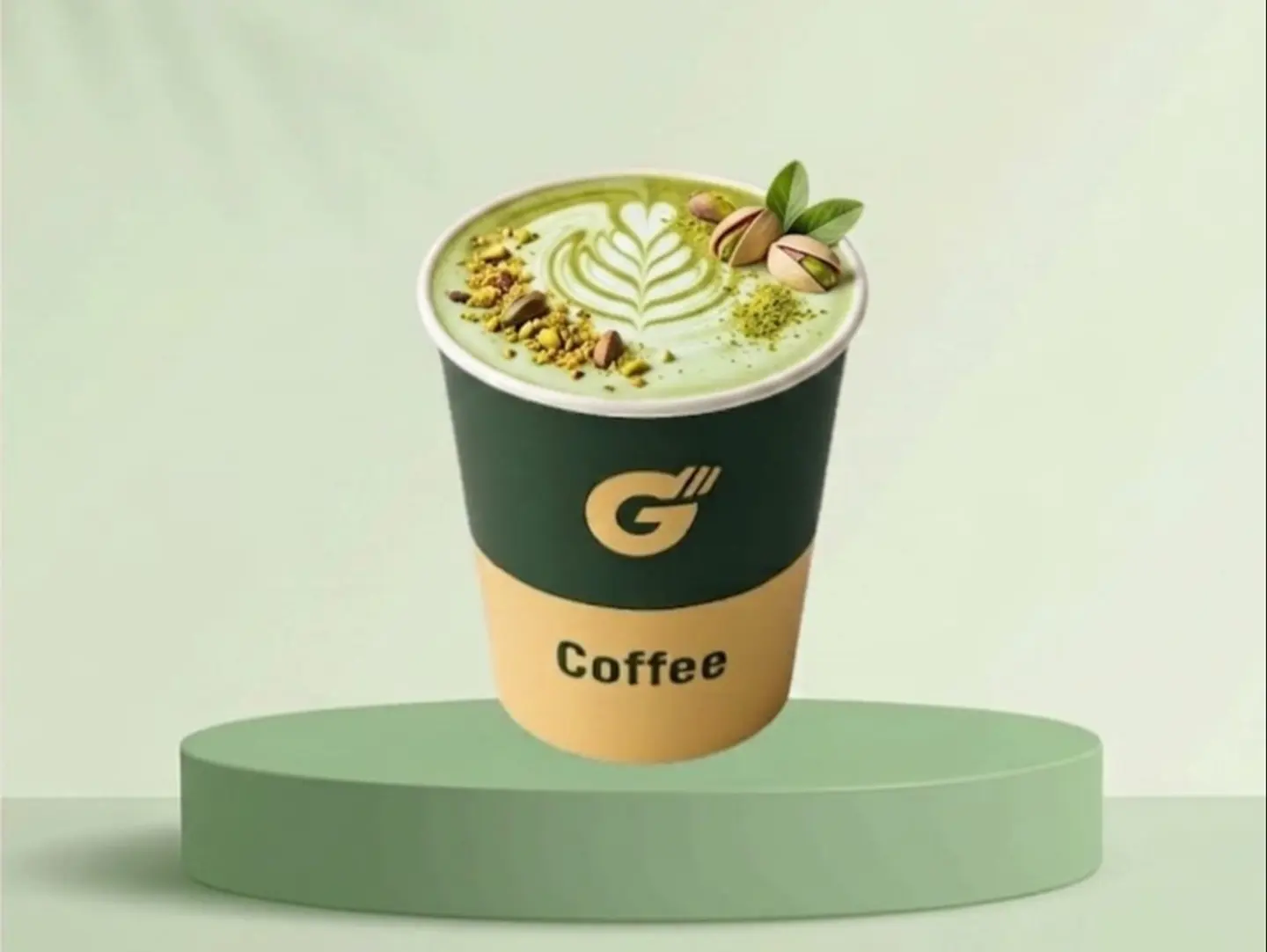 Hot Pistachio Latte