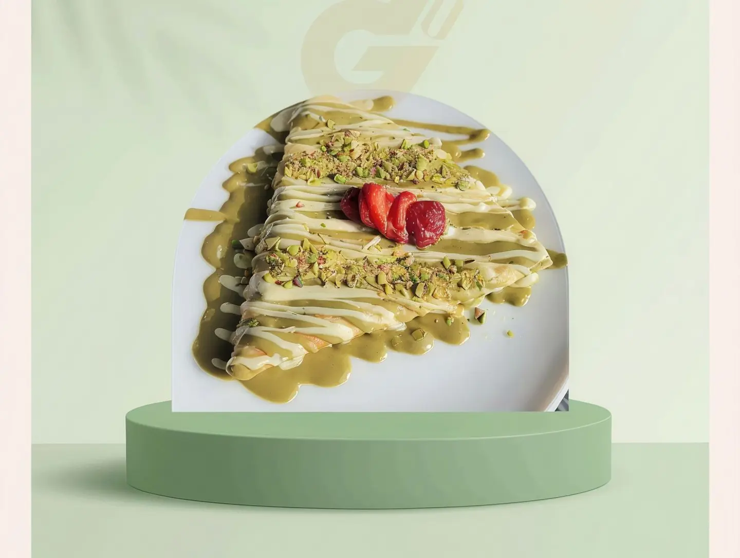 Pistachio Crepe