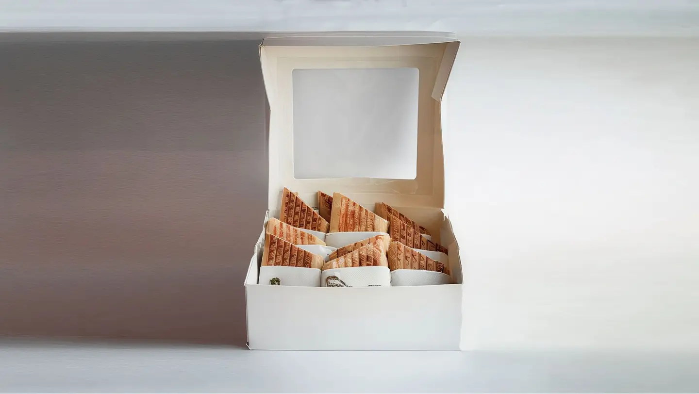 Tamped Sandwich Box 6 Sandwiches