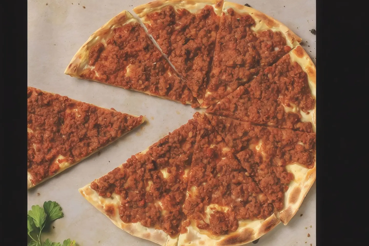 اللحم بعجين التركي