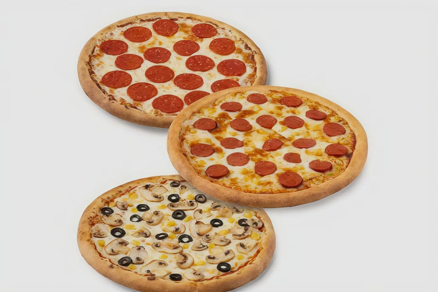 عرض الثلاثة بيتزا كبير بسعر مخفض