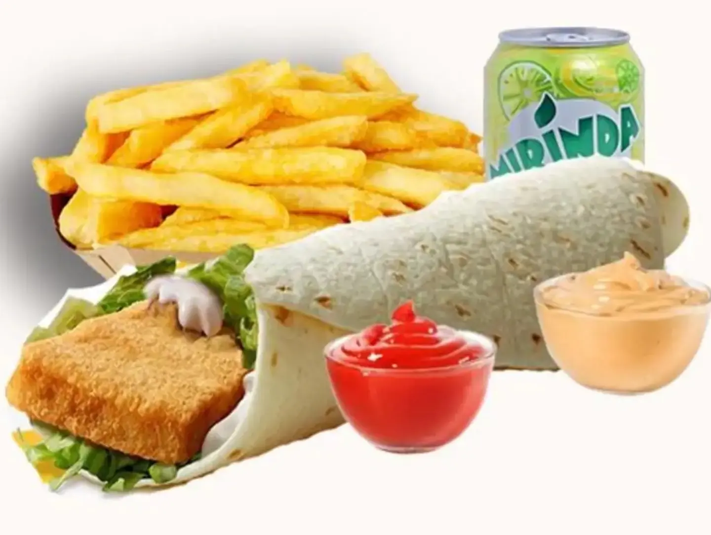 Strips Meal With Juice