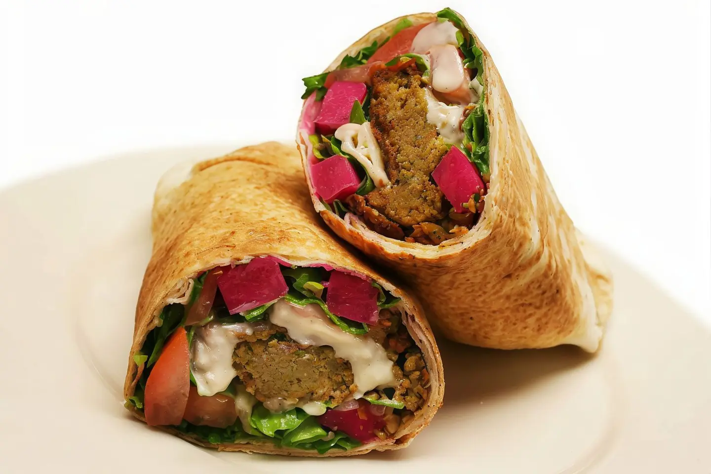 سندويش فلافل بالخضار