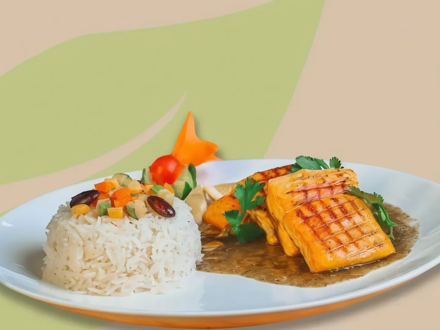 سالمون مشوي