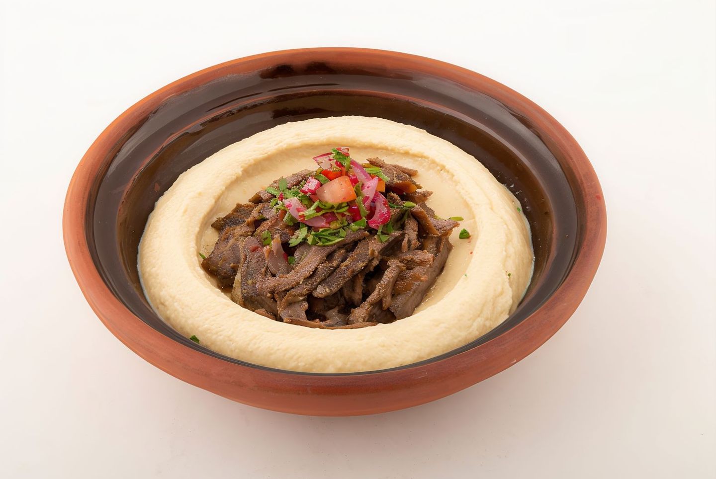 Hummus With Meat Shawarma