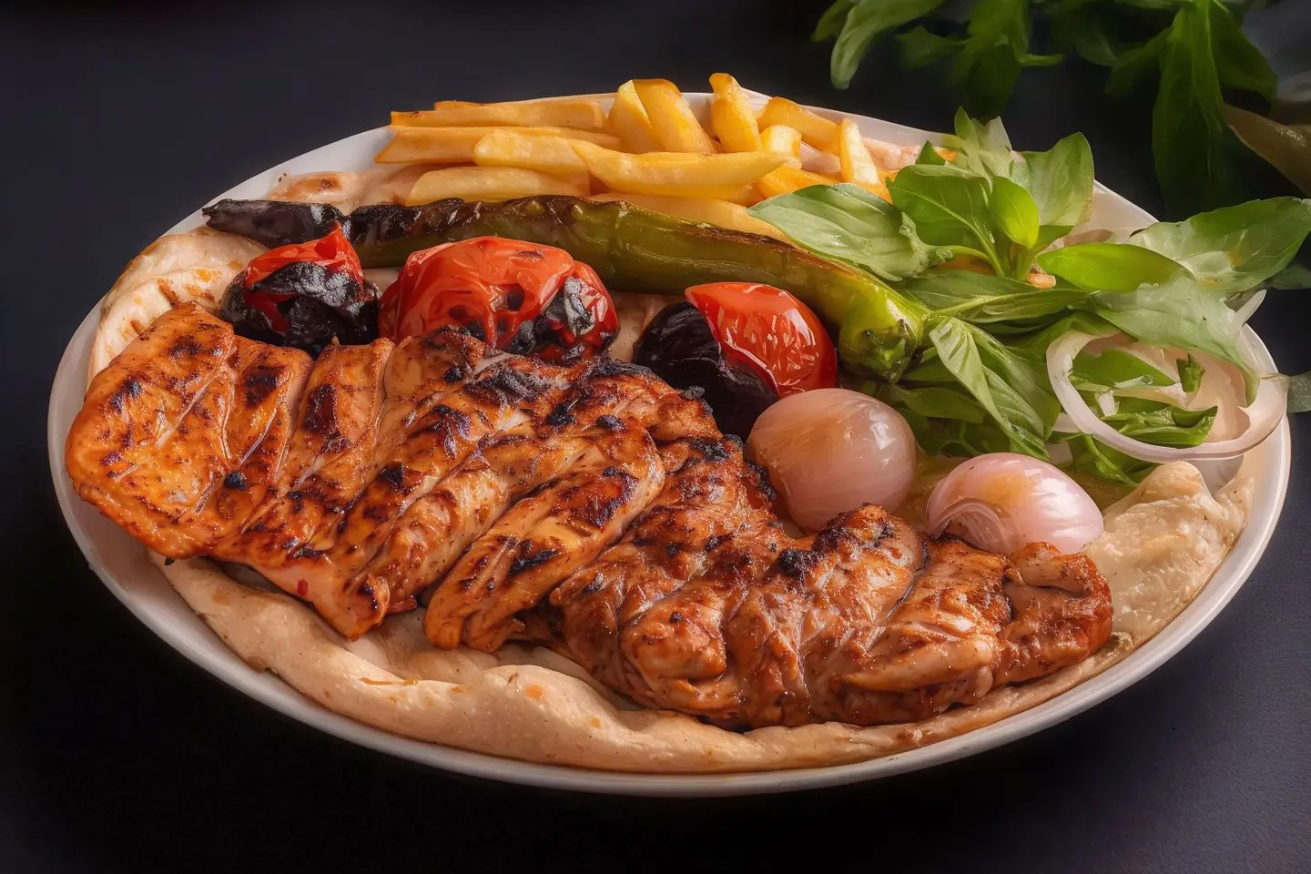 Boneless Grilled Chicken 1/2 With Fries