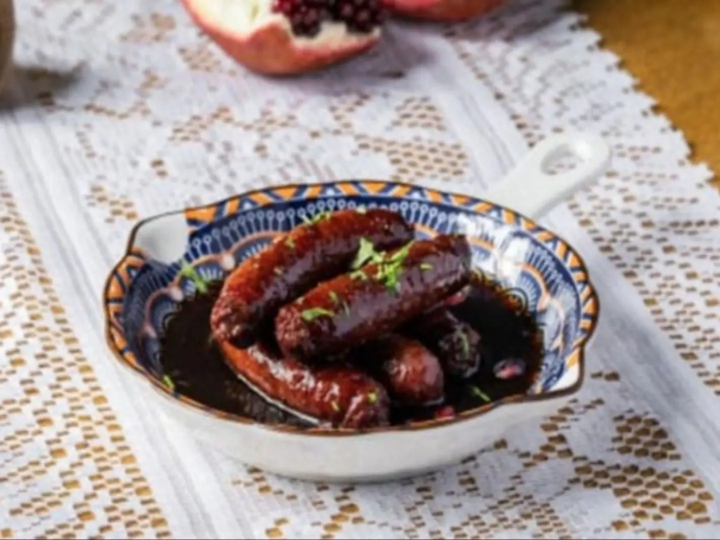 سجق مع دبس الرمان
