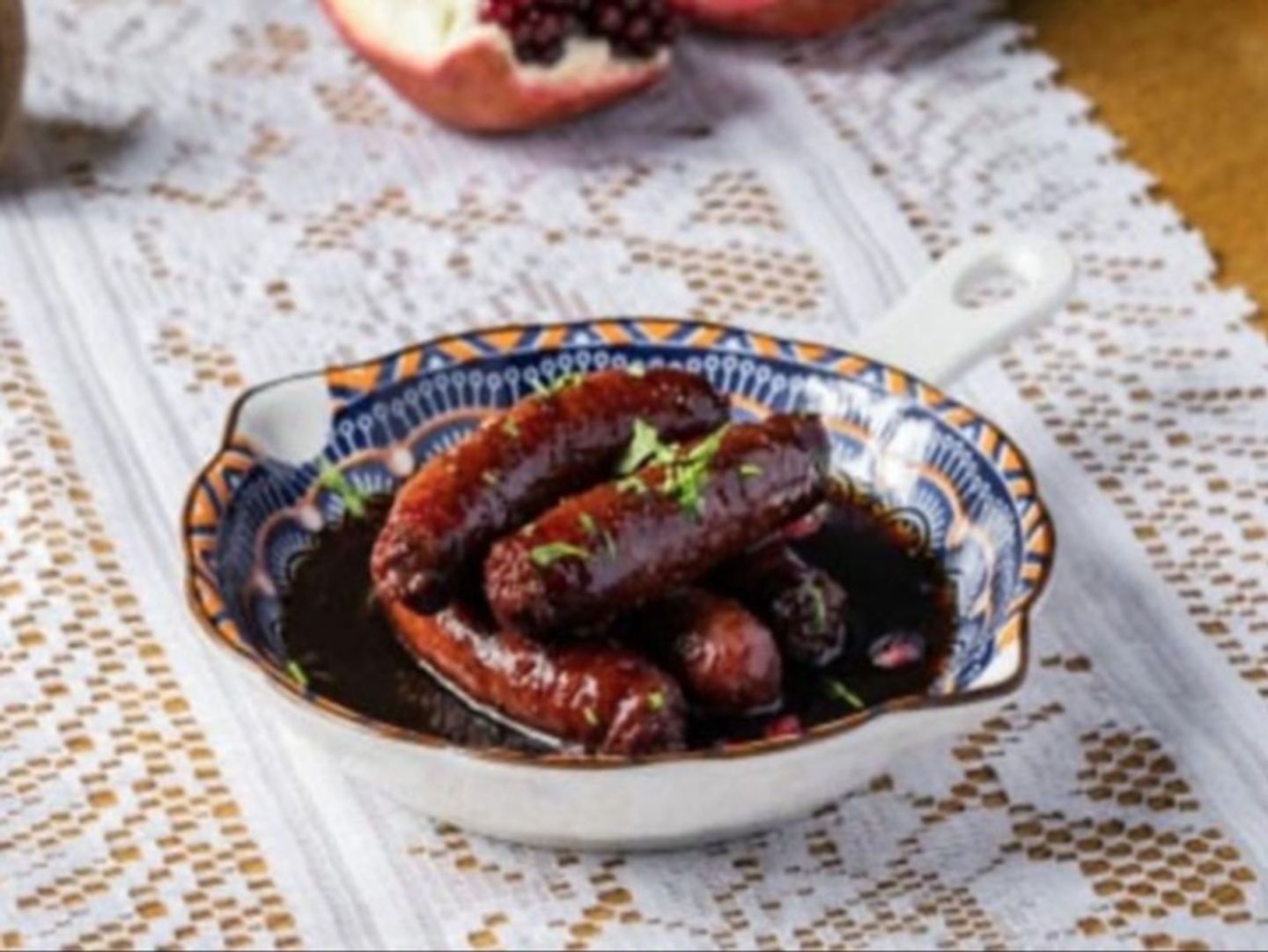 سجق مع دبس الرمان