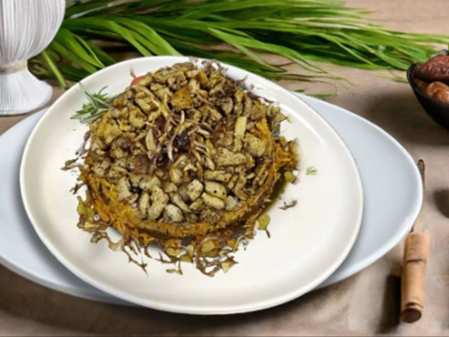 مقلوبة شاورما دجاج