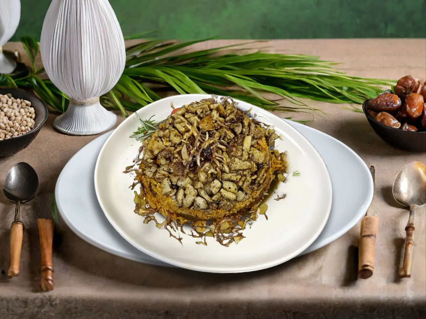 مقلوبة شاورما دجاج