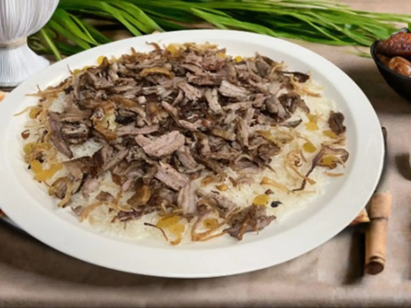 شاورما لحم مع الأرز والمرق
