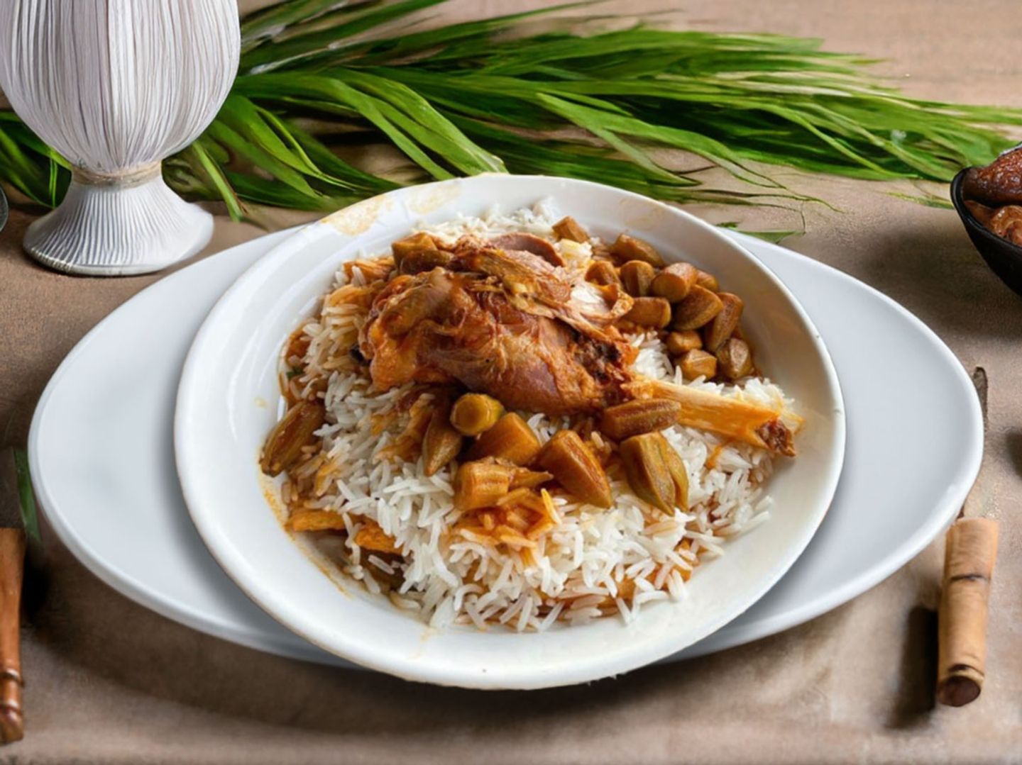 دليمية ( تشريب مع رز ولحم)