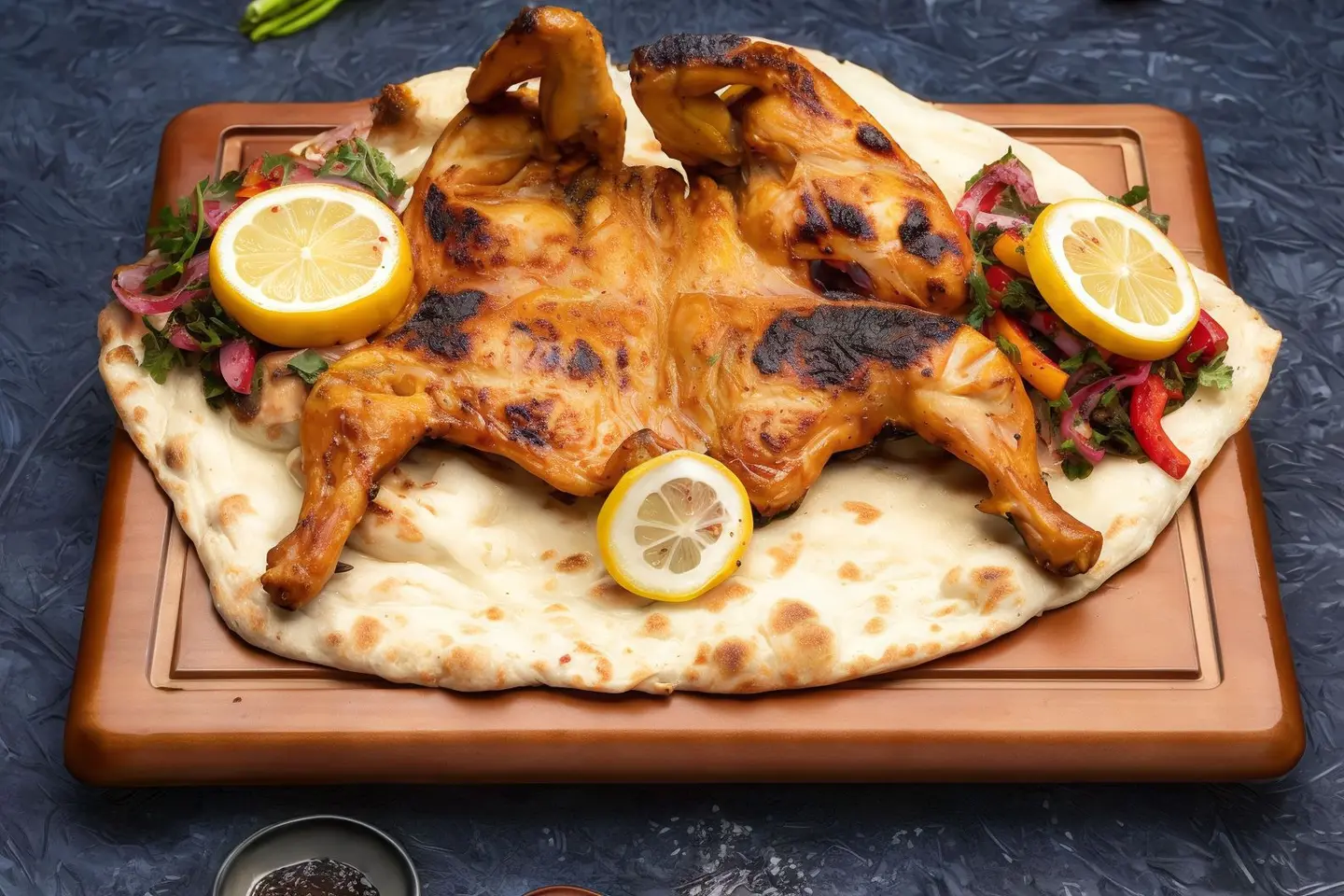 Chicken Tandoor Whole With French Fries