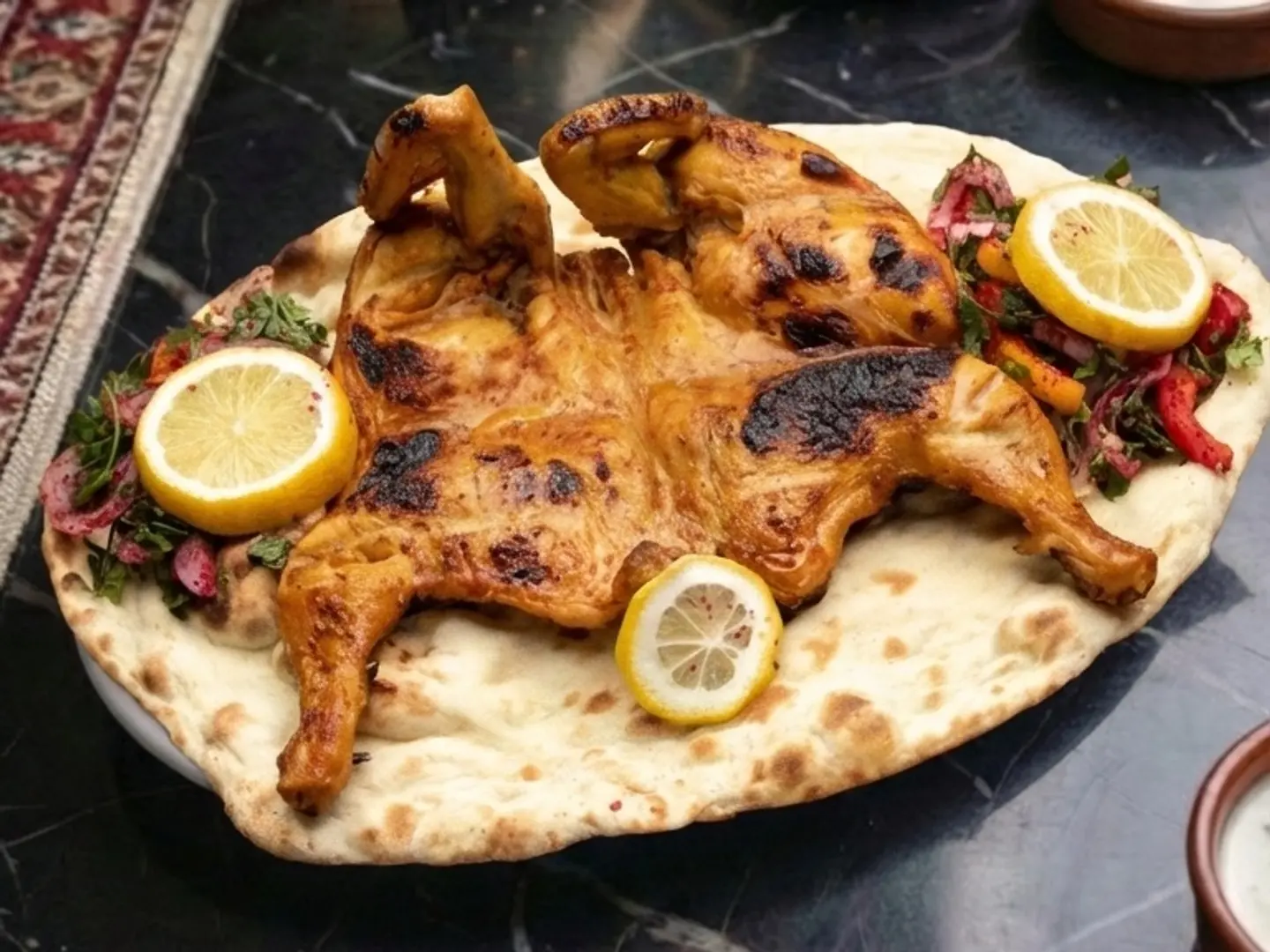 Chicken Tandoor Whole With French Fries