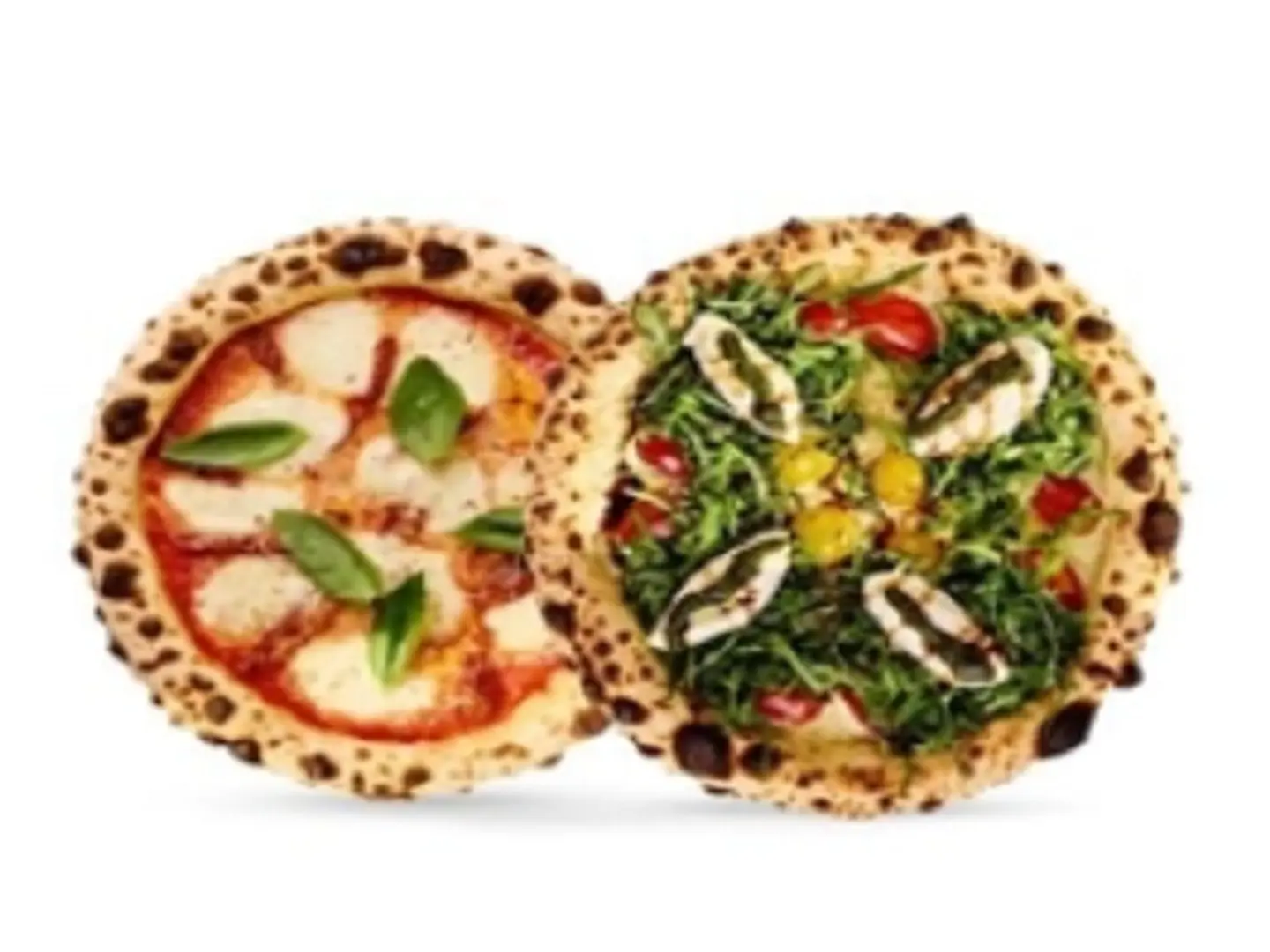 Offer Fresh Mozzarella Pizza + Burrata Garden Pizza