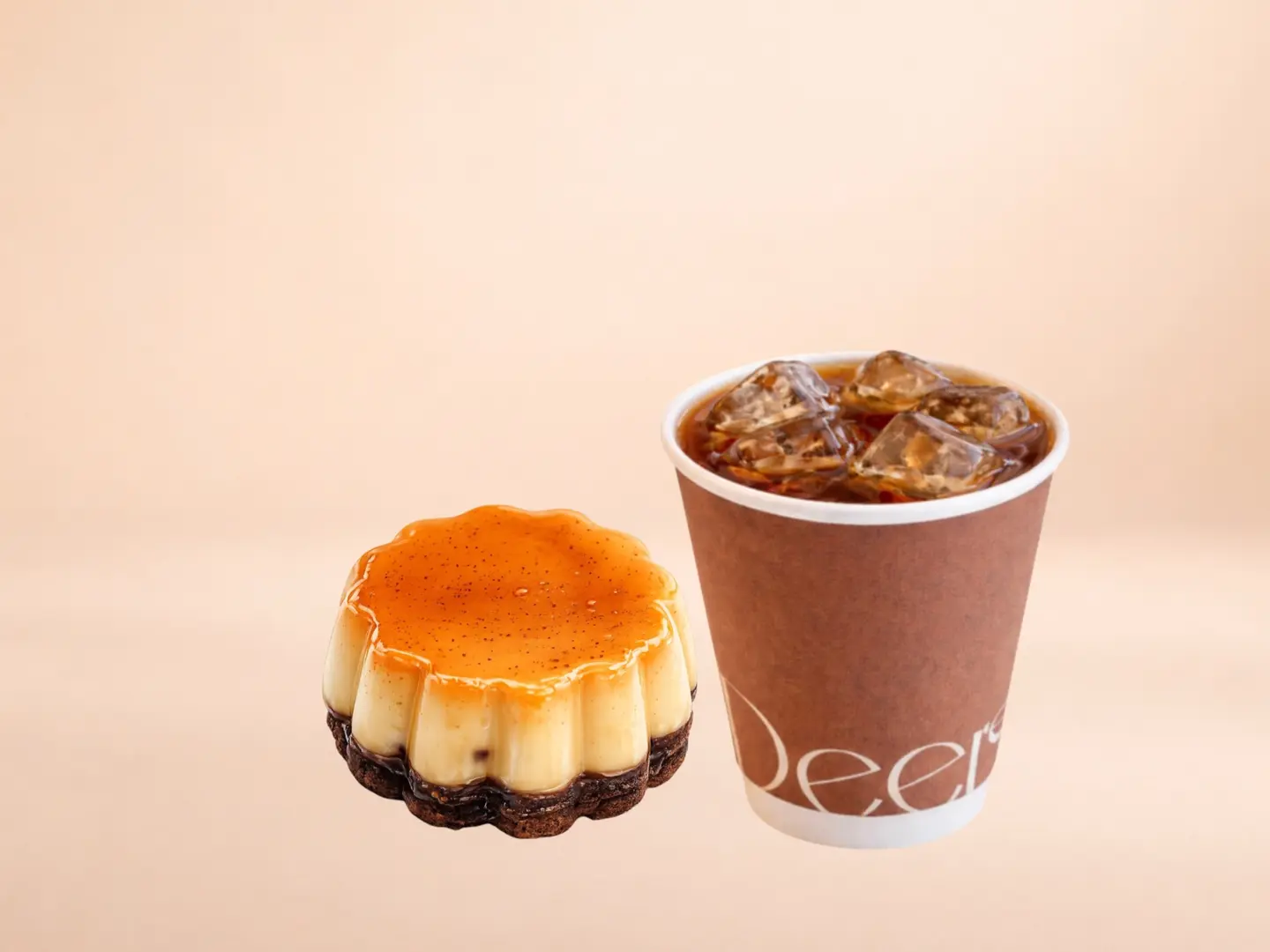 Iced Drip With Choco Flan