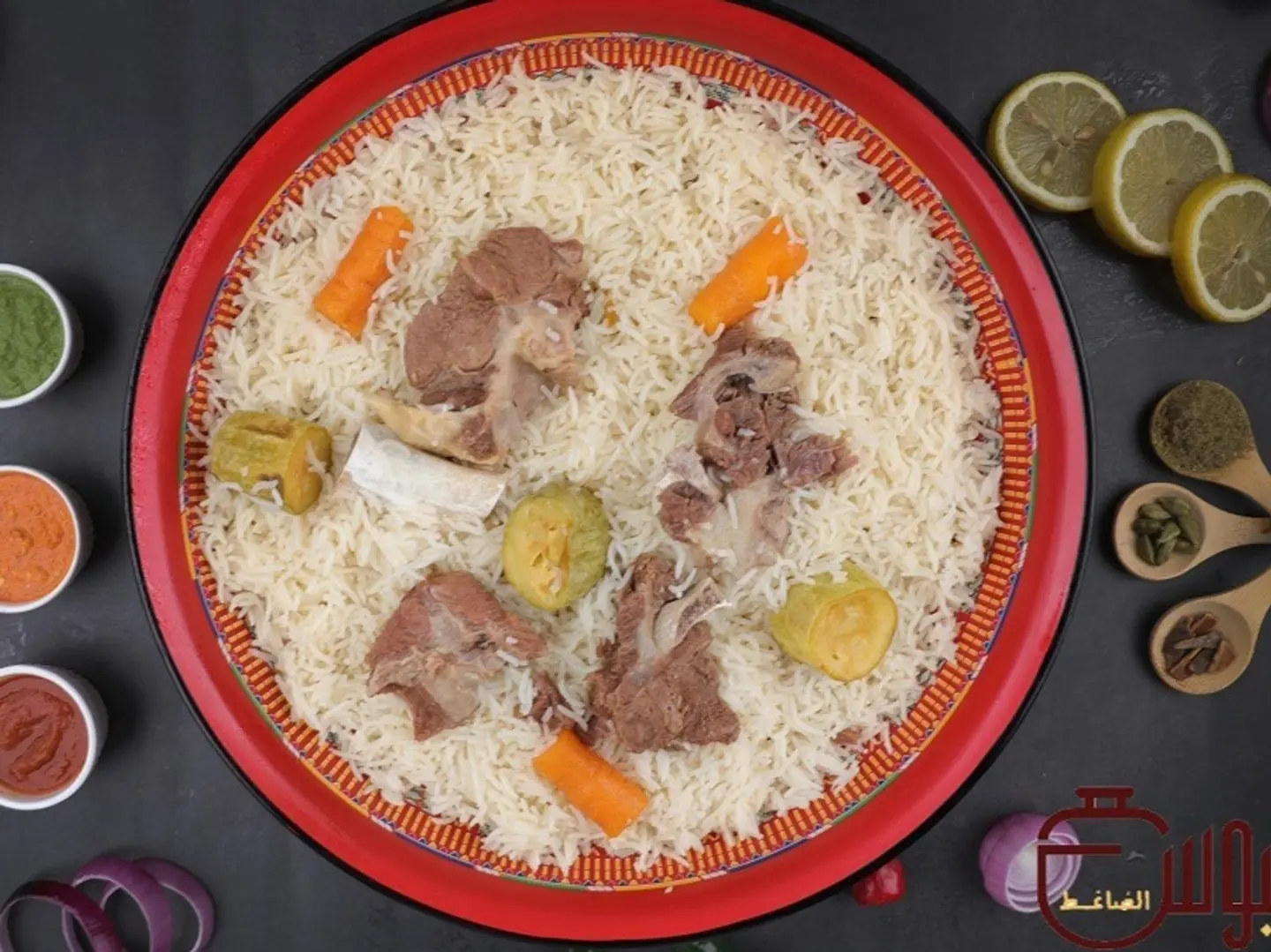 مجبوس بشاور - لحم حاشي