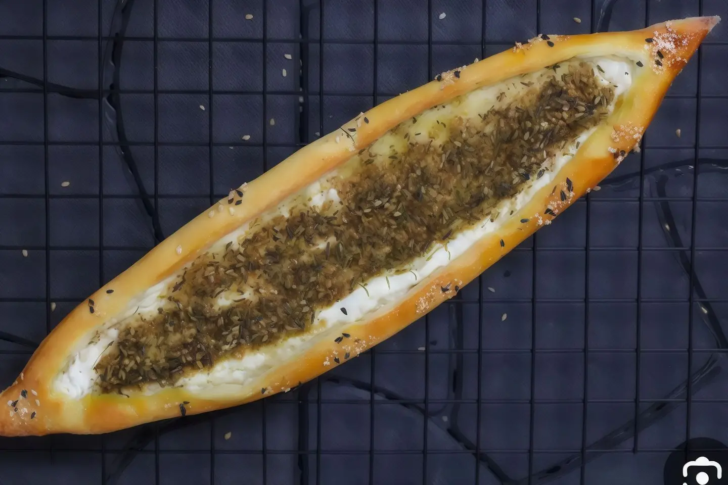 فطيرة لبنة زعتر