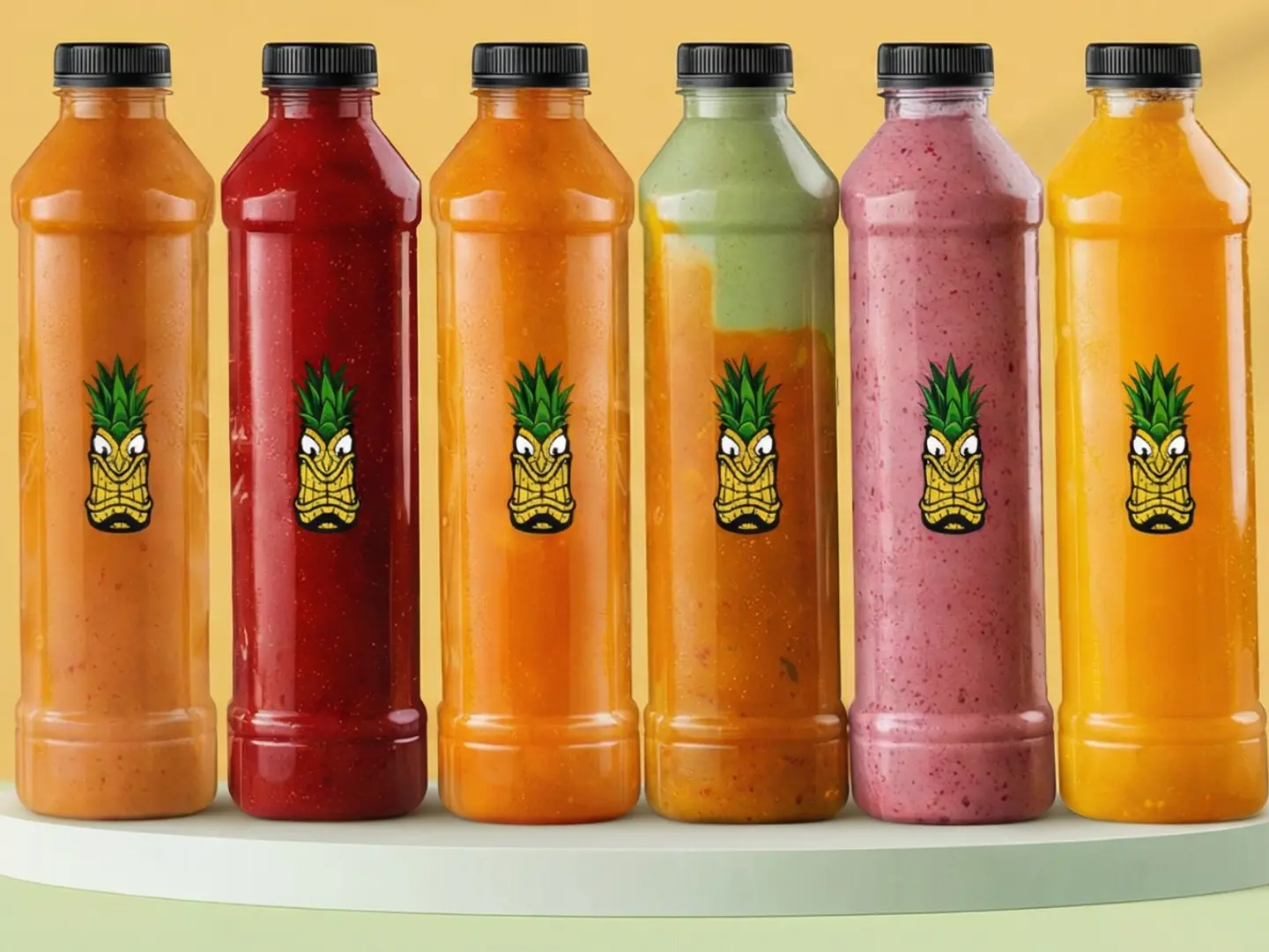 2 Liters Of Fresh Juice, Heart Pulse Flavor, And Lemon Mint