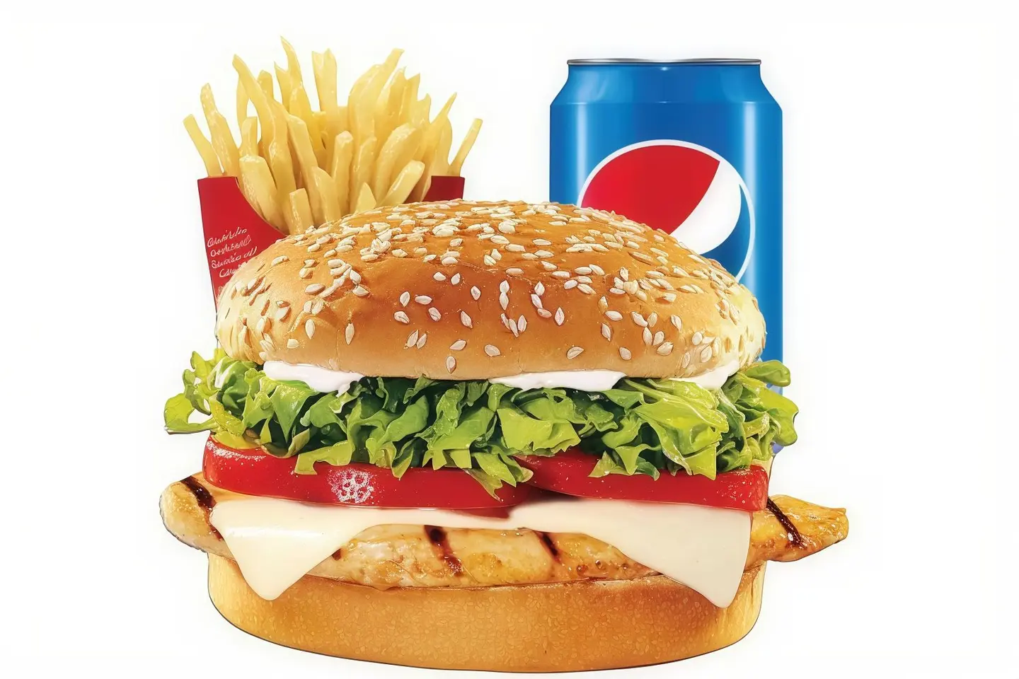 Chicken Grill Burger Meal