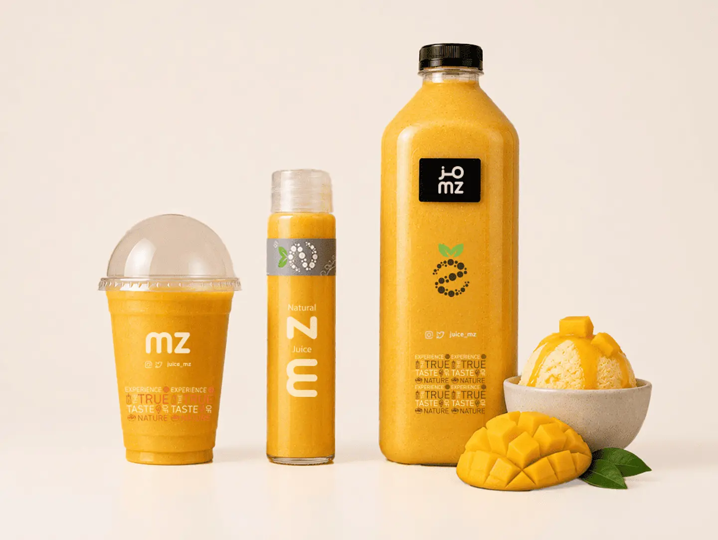 Mango With Ice Cream - Medium Cup