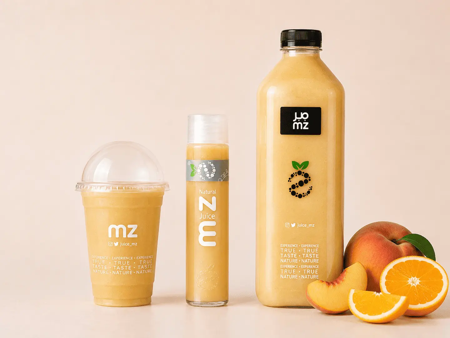 Orange Peach - Medium Cup