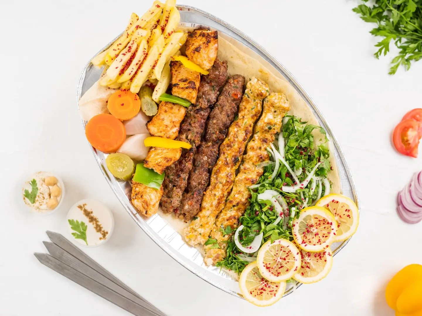 صحن مشويات دجاج