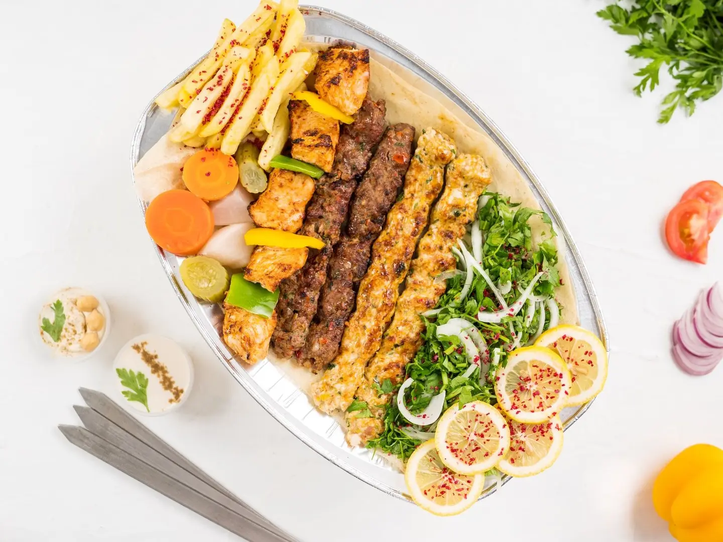 صحن مشويات شيش طاووق