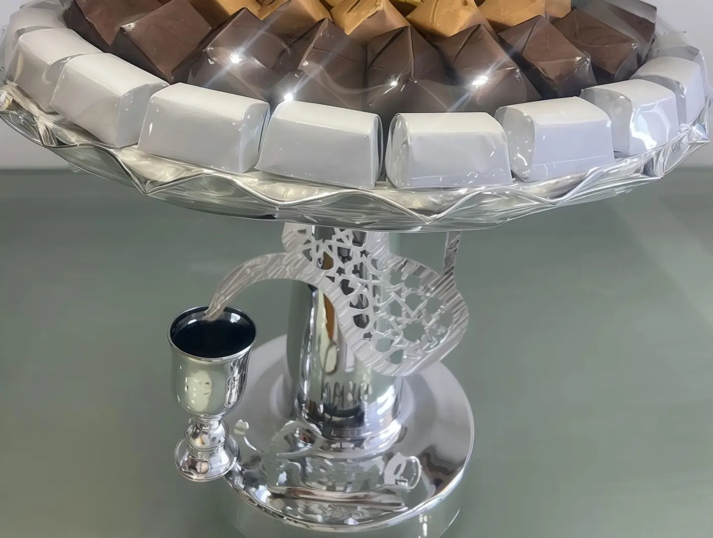 صينية بلجيكي دلة وفنجان