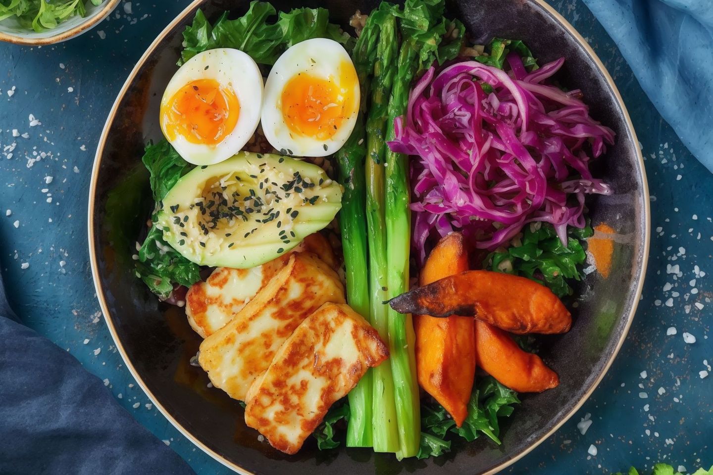 Green Halloumi Bowl