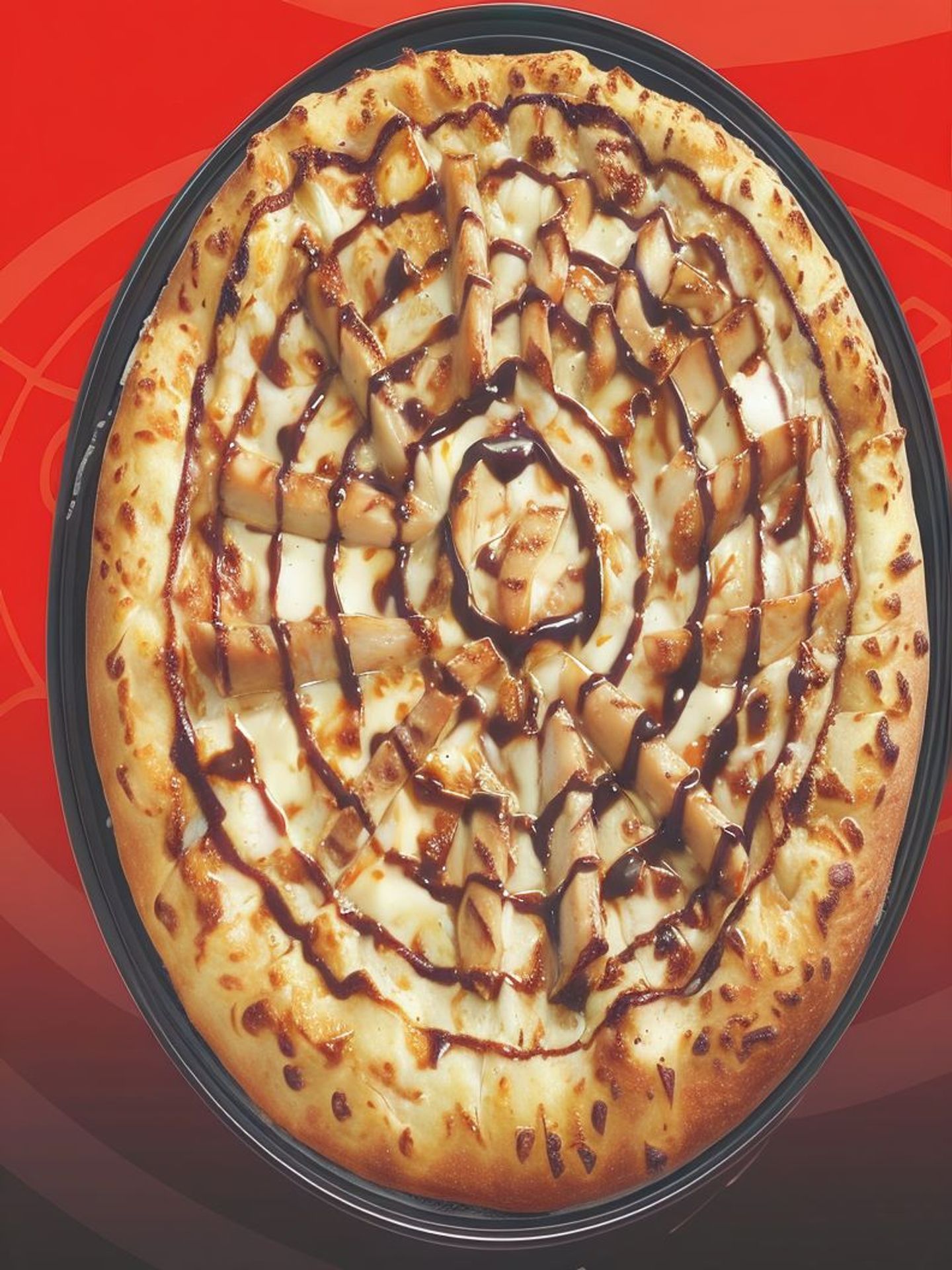 بيتزا دجاج باربكيو كبير