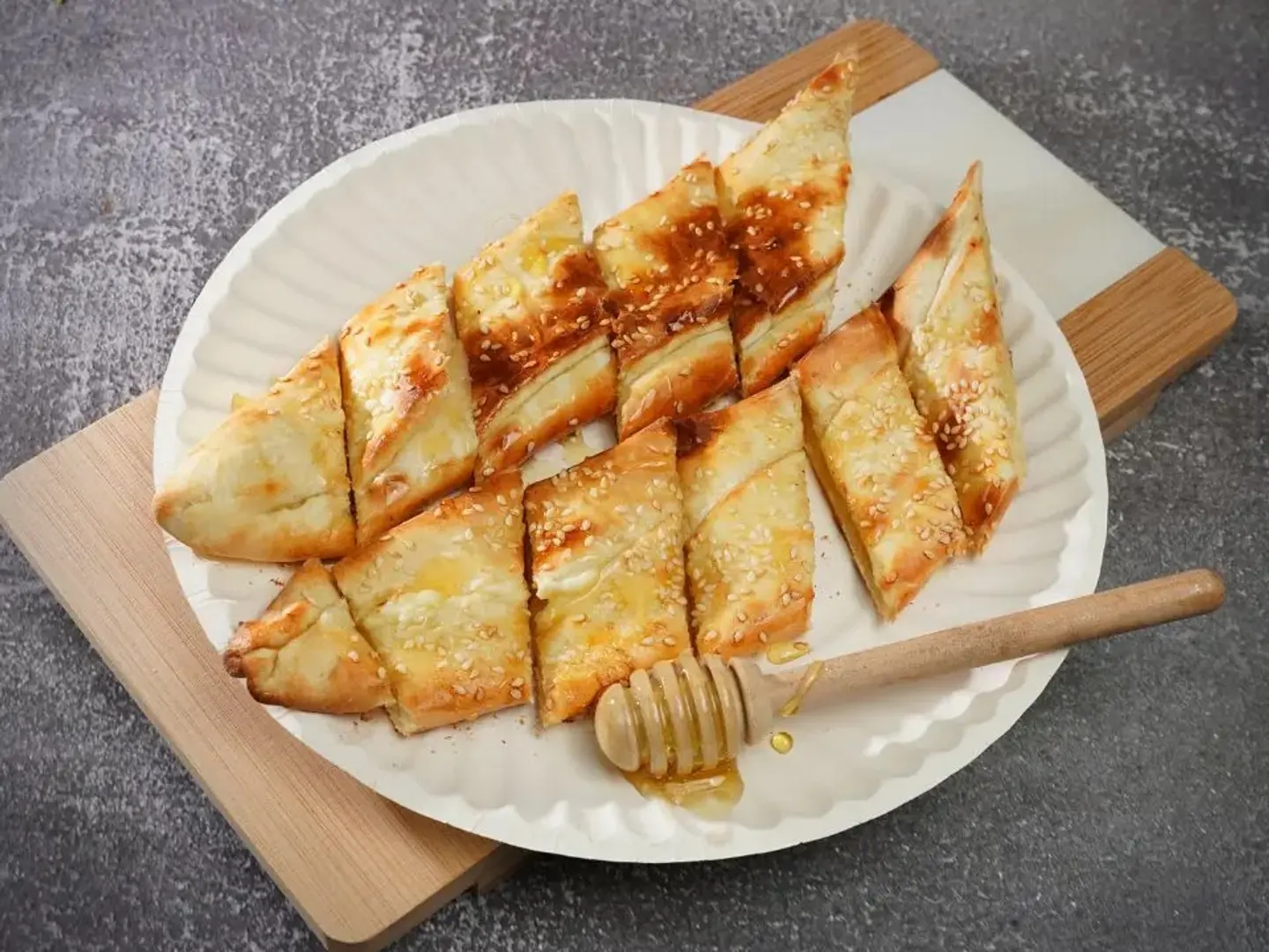 Labneh Pie With Honey