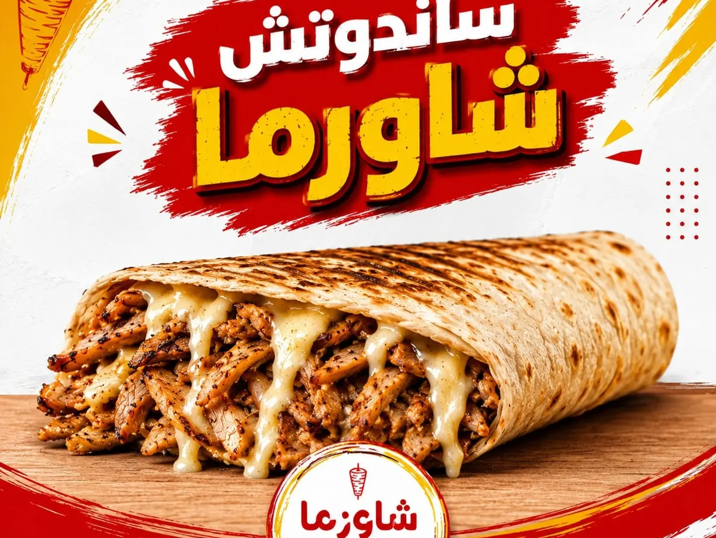 Shawarma With Cheese - Small