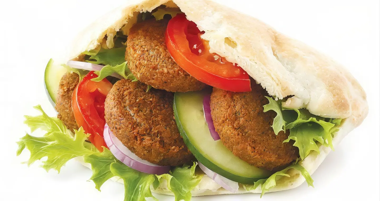 سندويش فلافل مشكل