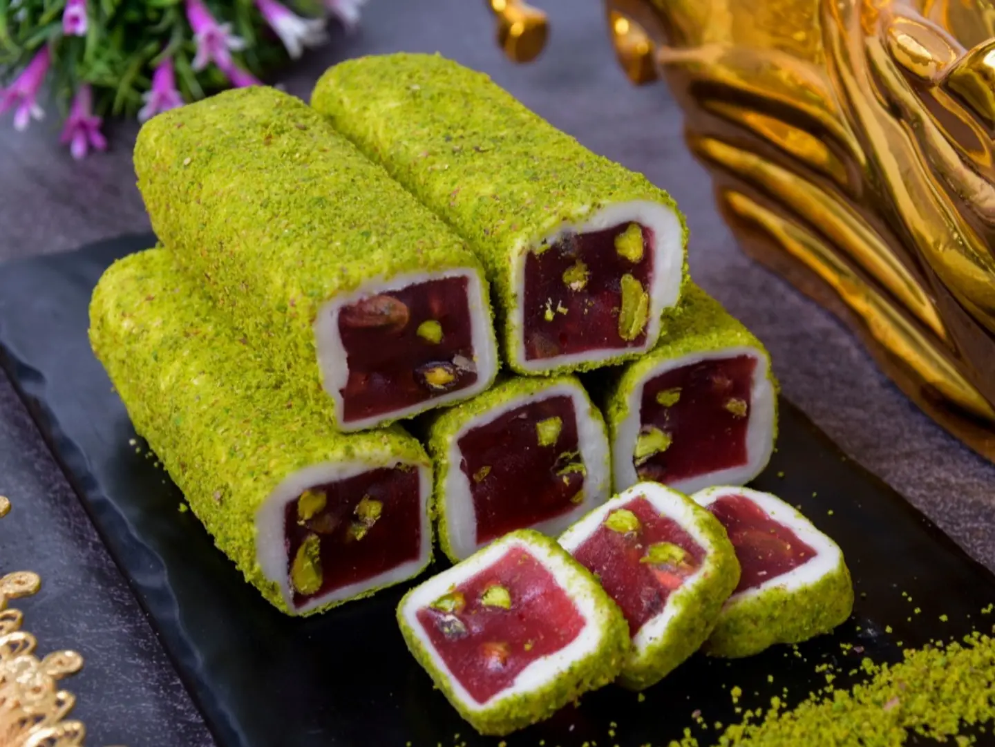 حلقوم سلطان محشي رمان معا فستق