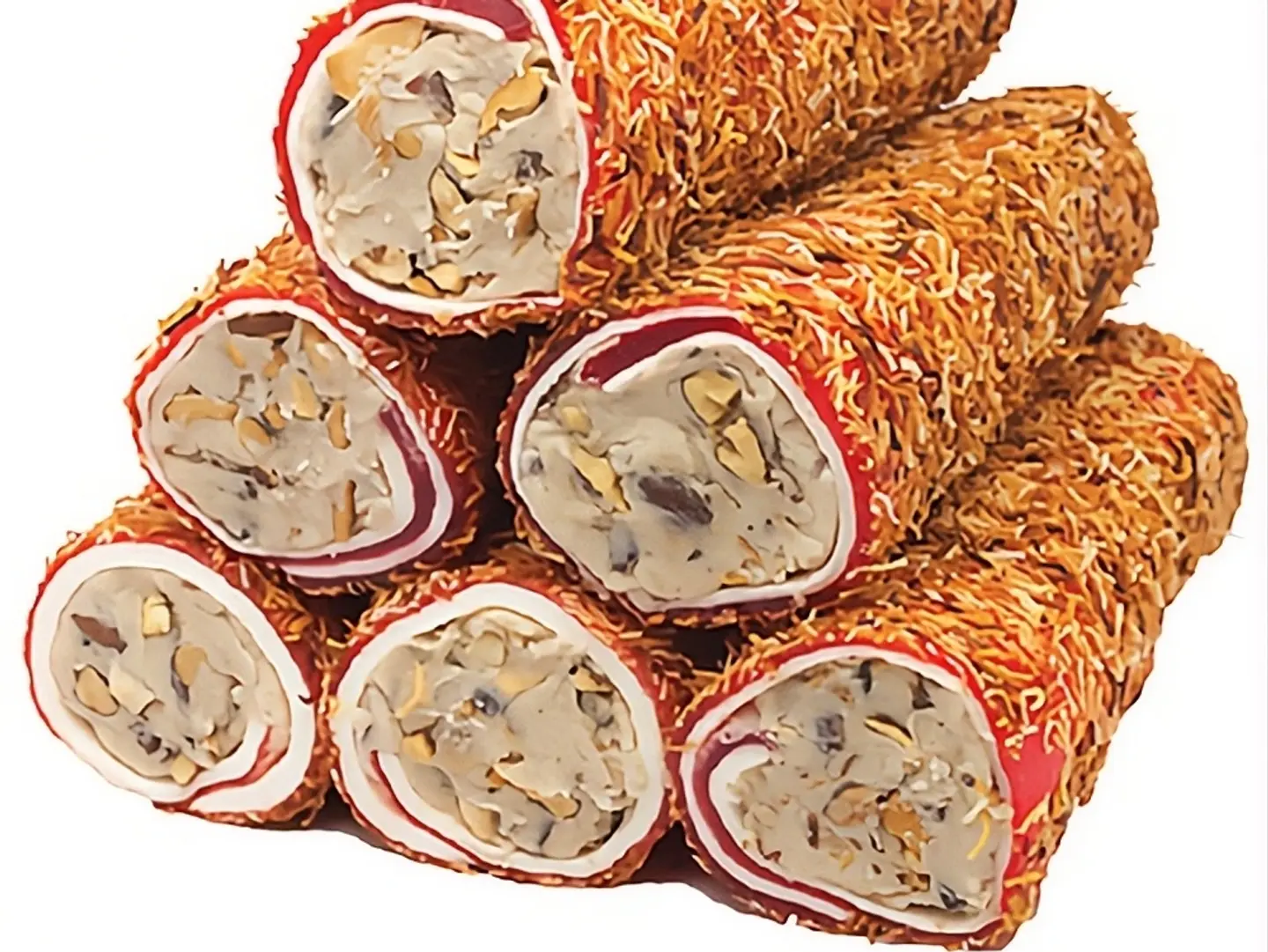 حلقوم سلطان محشي كريمه لوز معا نكهة رمان