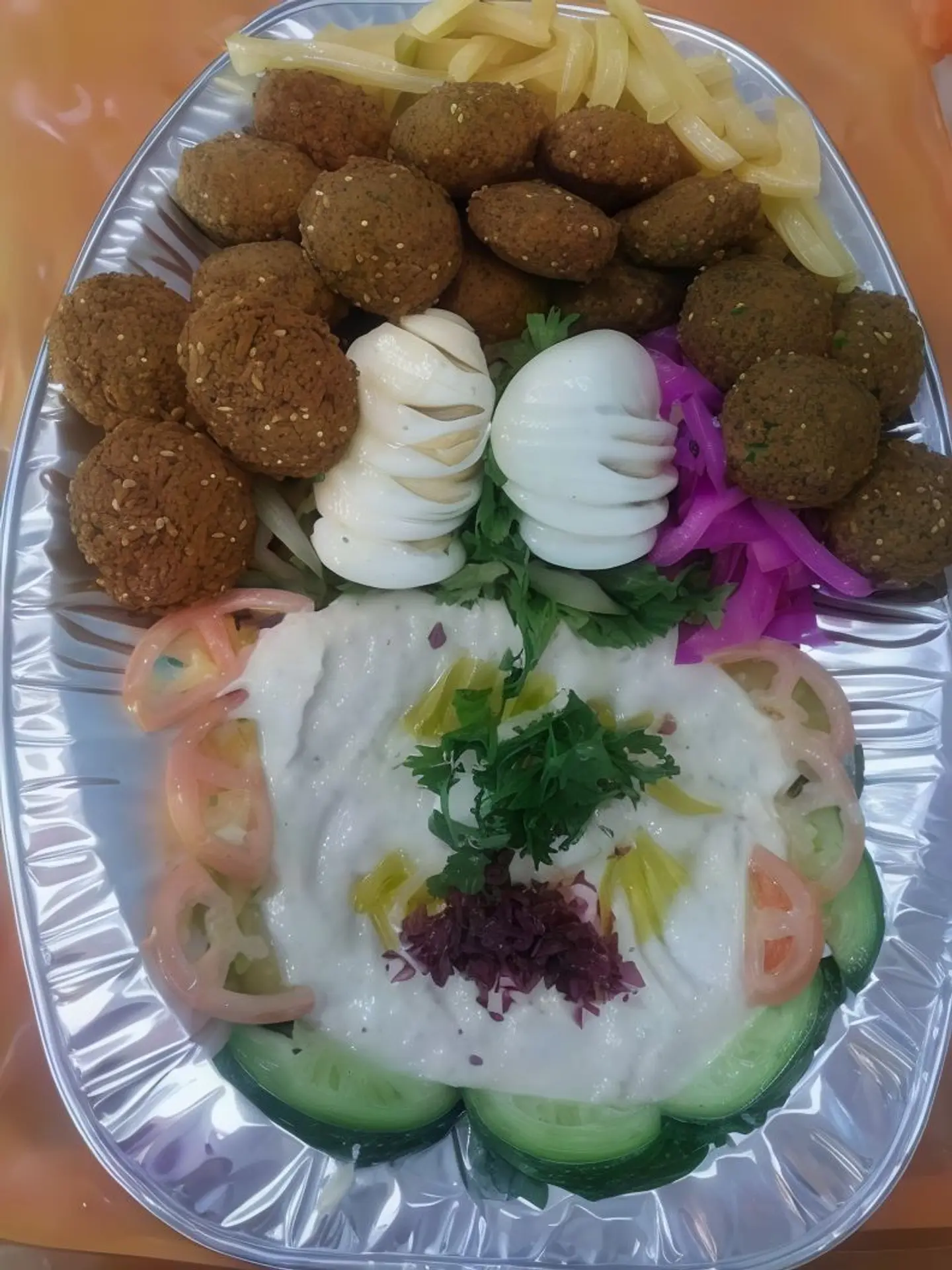 صحن فلافل صبه