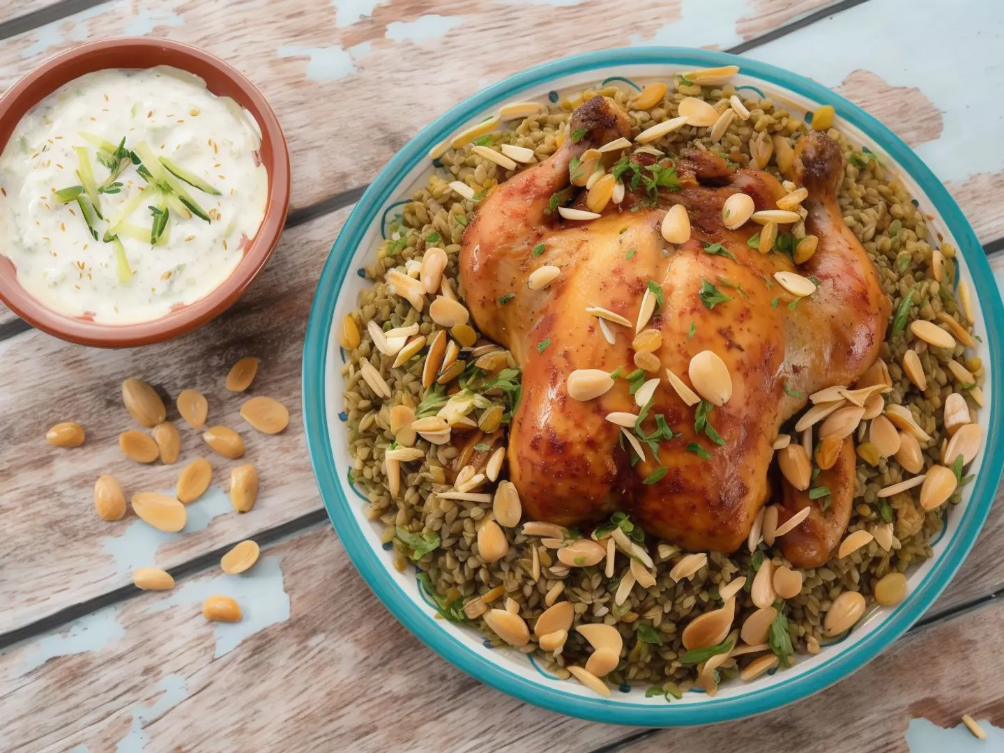 فروج محشي فريكة