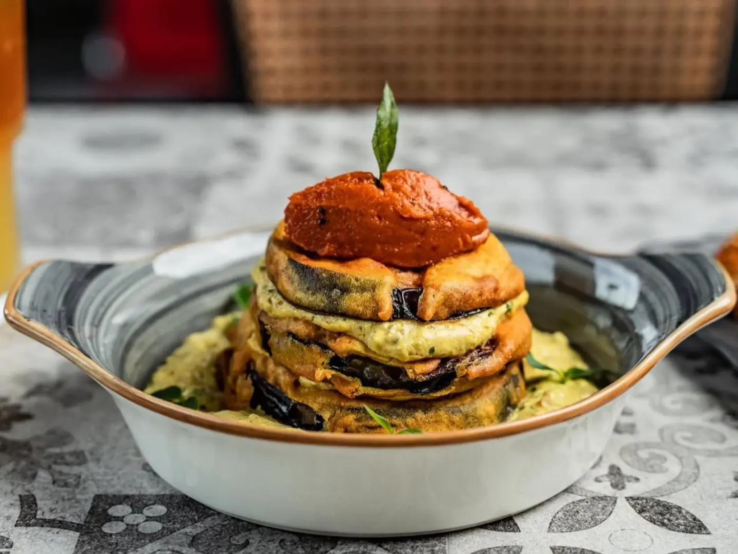 Dahi Baigan Stacks (V)