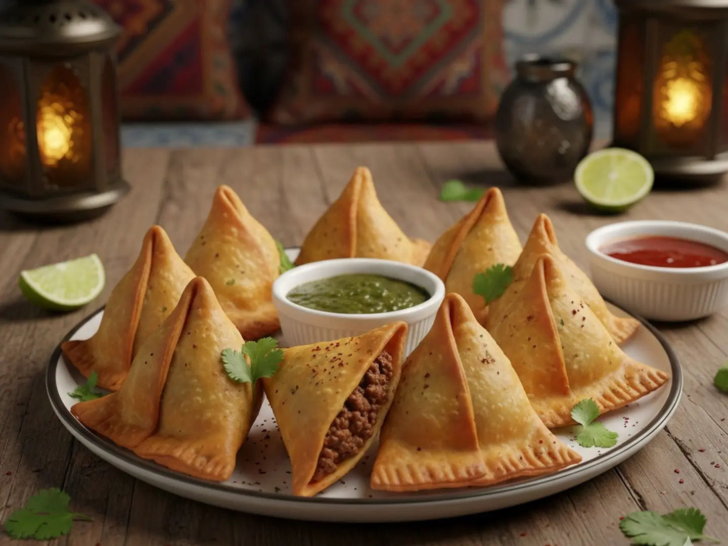 نص كيلو سمبوسة باللحم