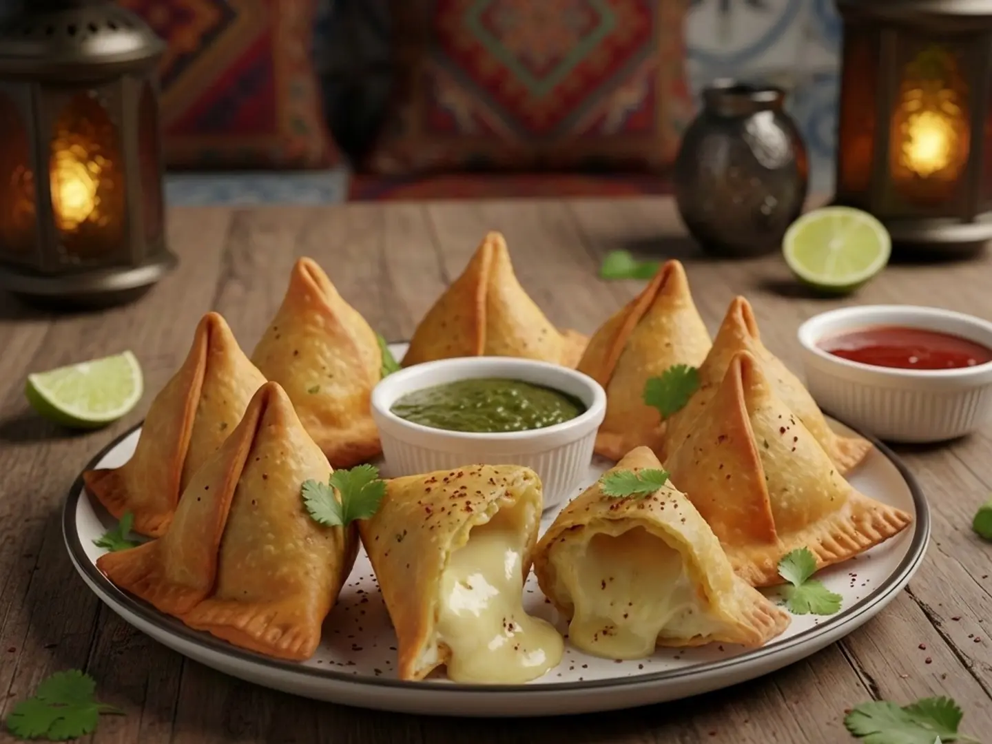 نص كيلو سمبوسة بالجبن السائل