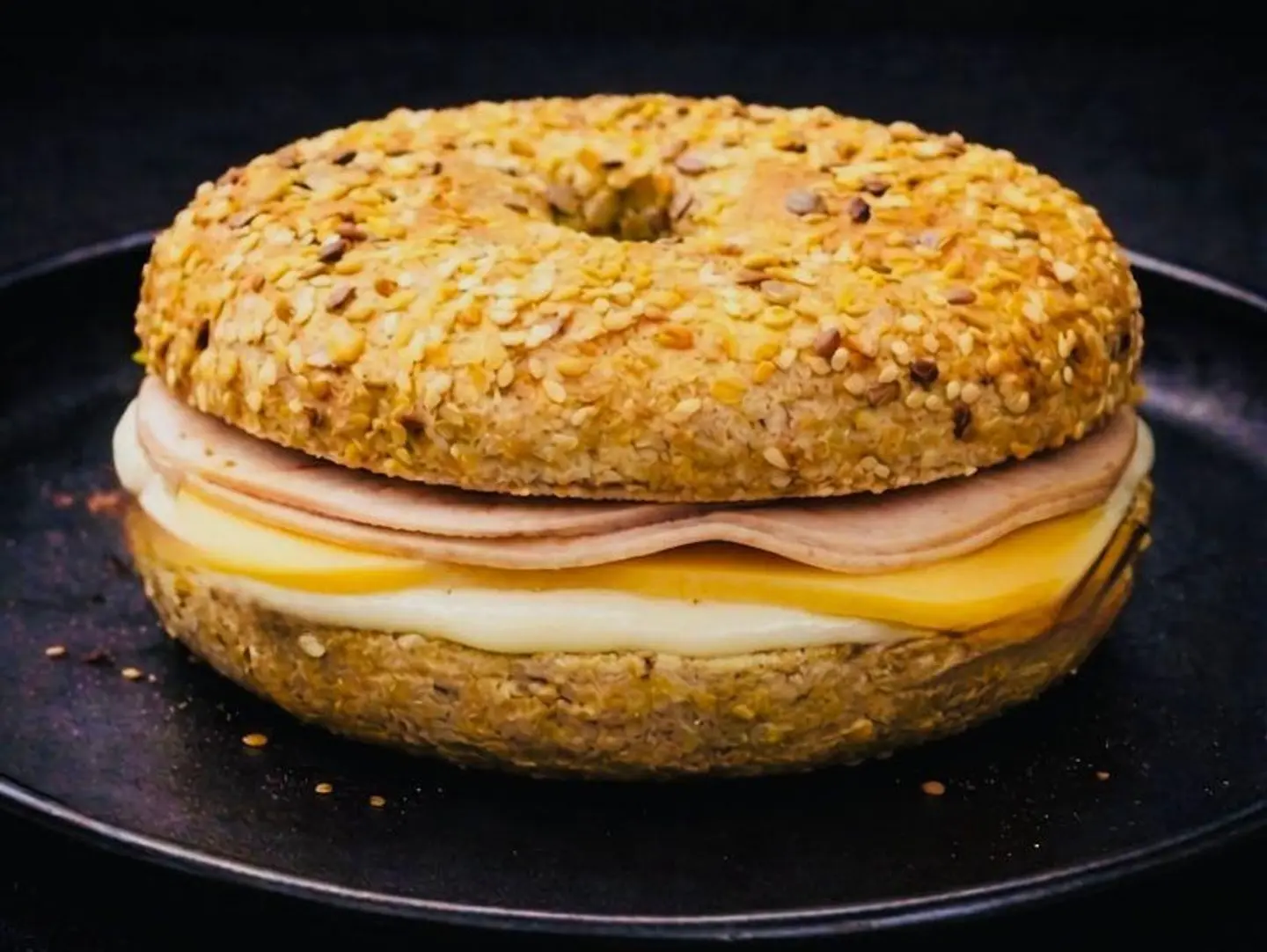 Turkey Melt Bagel
