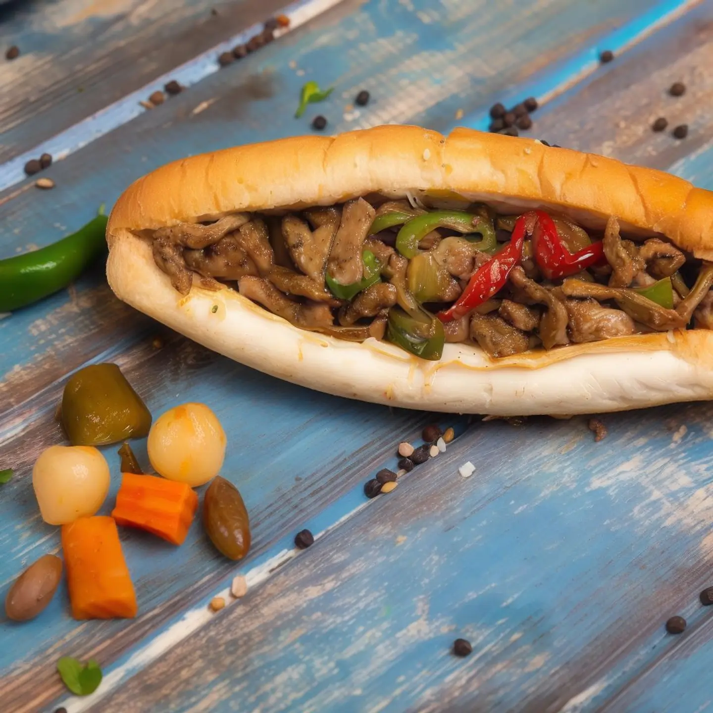 Spicy Chicken And Cheese Sandwich