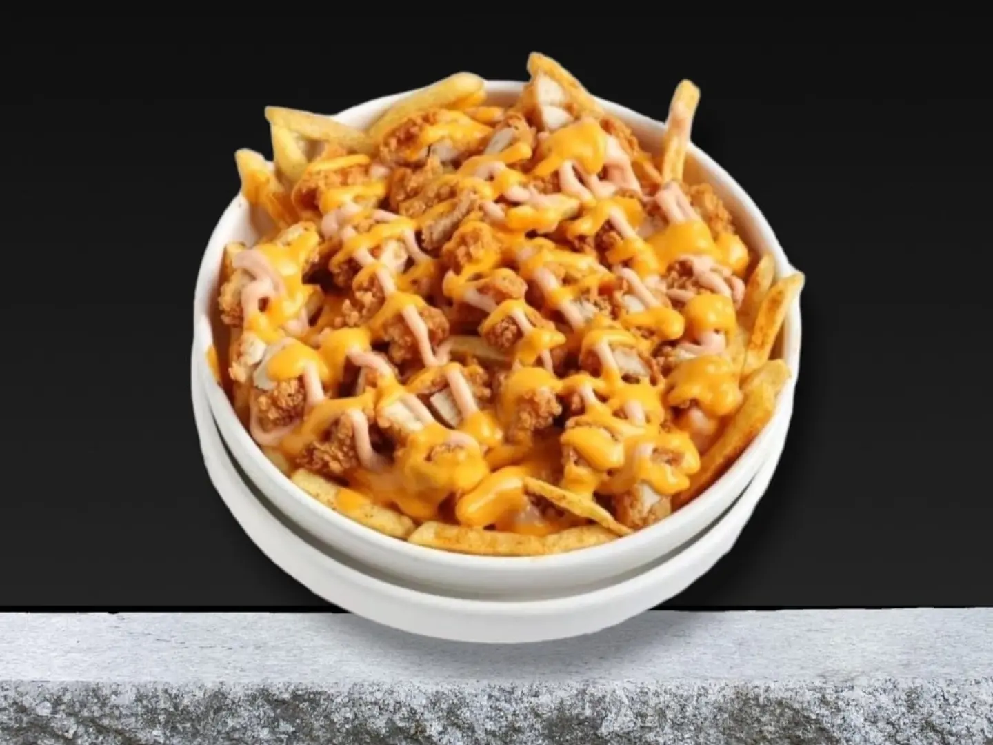 Crinkle Fries With Cheese