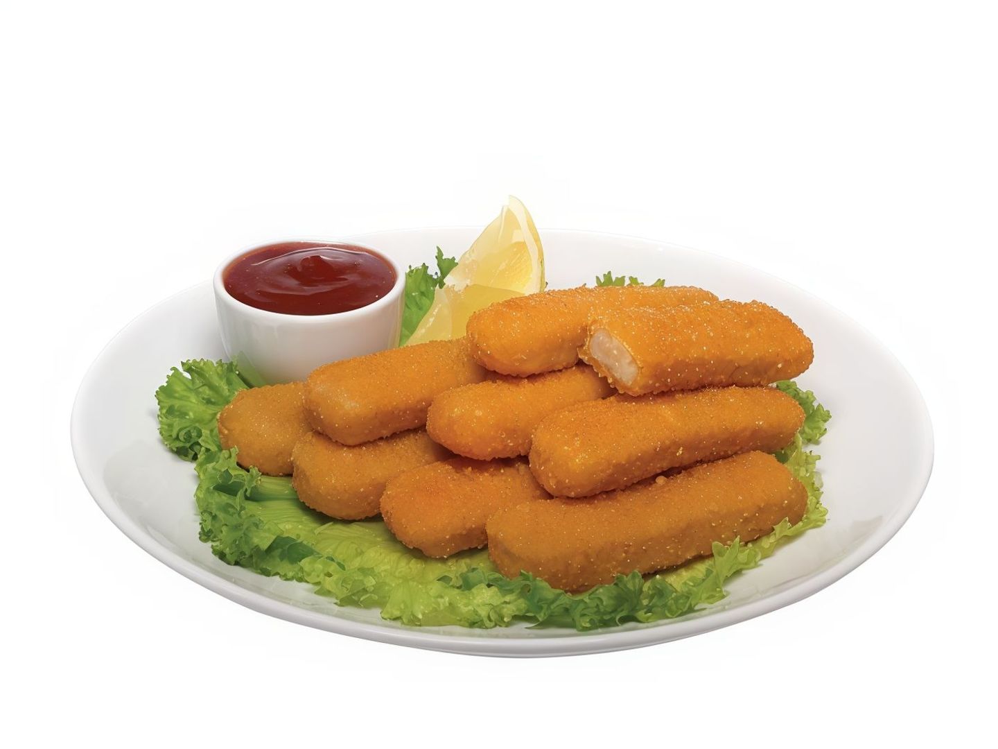 Fish Fingers Coated In Popcorn